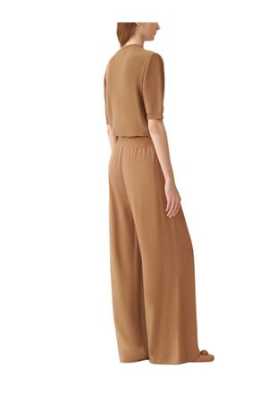 Brown ever satin trousers FABIANA FILIPPI | PAD266F291D9081268